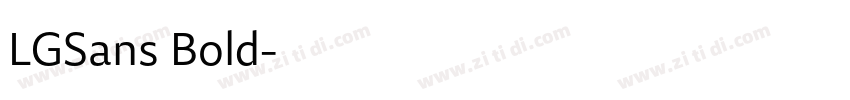LGSans Bold字体转换